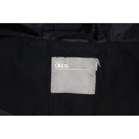 ASOS Relaxed-Fit Hooded & Warm Bomber Jacket in Black - Size 16/XL - Picture 7 of 12